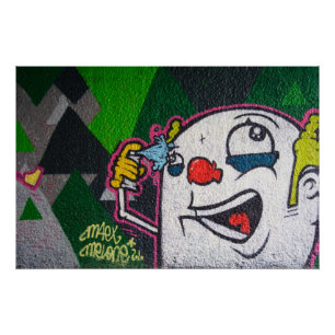 Krankjes met spuit kunnen graffiti perfect poster