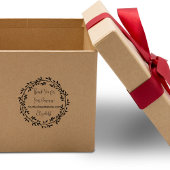 krans dank u voor uw bedrijfs website naam  zelfinktende stempel