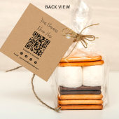 krans dank u voor uw zakelijke invoegen QR-code Bedankjes Labels