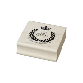 Krans en Kroon Ex Libris Bibliotheekboek Rubberstempel (Stempel)