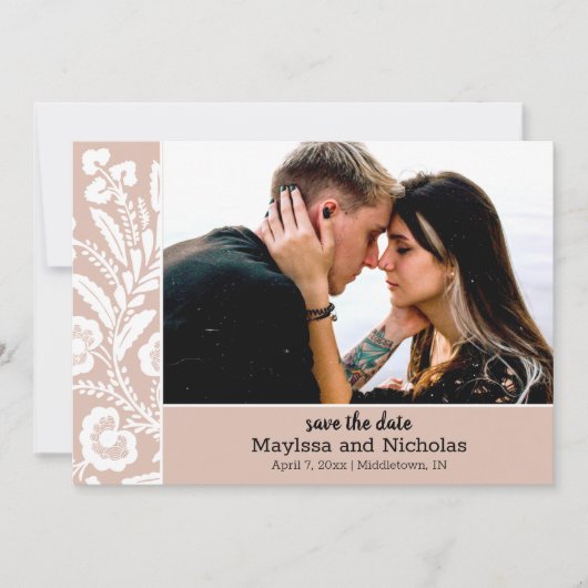 Krans Foto Bewaar de Datum Kaart (Voorkant)