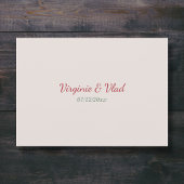 Krans & Herfst Bruiloft Save The Date Kaart