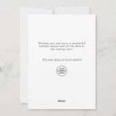 Krans Hulstbes Kerstmis Feestdagenkaart (Achterkant)