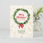 Krans Kerst Mis Beweging Aankondiging (Staand voorkant)