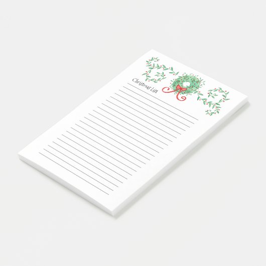 Krans Kerstlijst 4 x 6 Post-it® Notes (Schuin)