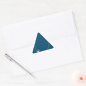 krans-laurier-krans-bruiloft driehoek sticker (Envelop)