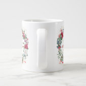 Krans met Kerstgroet Monogram Extra Grote Beker (Achterkant)