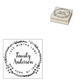 Krans retouradres Rubberstempel Rubberstempel (Gestempeld)