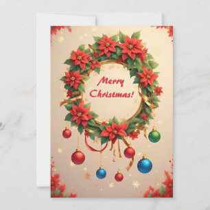 Krans Vakantie 🎄✨ Rode Poinsettia Festive Elegant