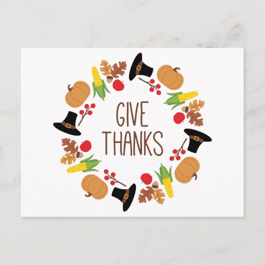 Krans van Dankbaarheid Briefkaart (Voorkant)