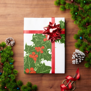 Krans van Kersthulstakken Cadeaupapier