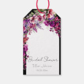 Krans van Vette Bloemen Bruidsdouche Cadeaulabel (Achterkant)