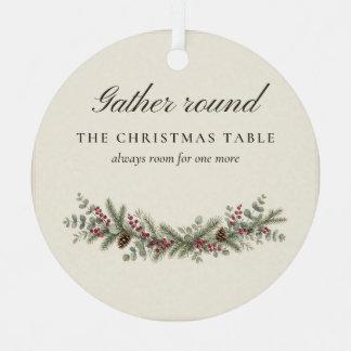 Krans Versierde Kersttafel Ornament