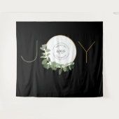 Krans voor feestelijke bedrijfsfeest Logo Kerstvre Wandkleed (Voorkant (horizontaal))