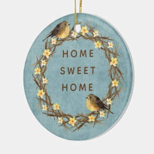 Kransornament voor het landhuis keramisch ornament