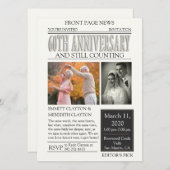 Krant 60-jarig jubileumfeest kaart (Voorkant / Achterkant)