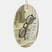  krant Aangepersonaliseerde versiering Keramisch Ornament (Rechts)