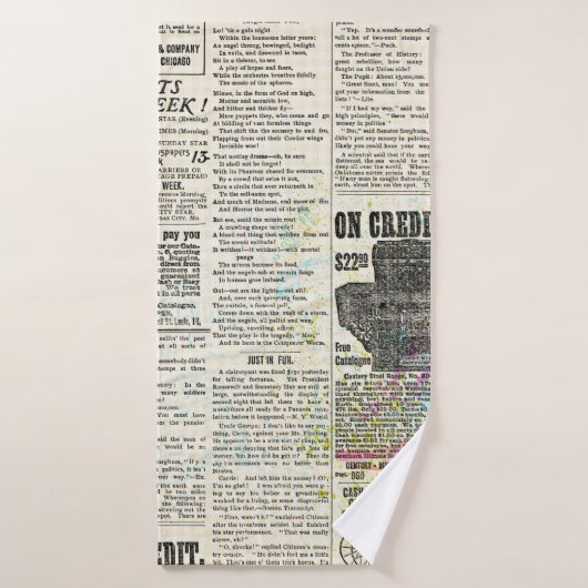 krant adverteren badhanddoek (Badhanddoek)