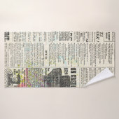 krant adverteren badhanddoek (Badhanddoek)