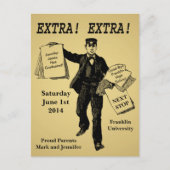  krant Afstuderen Aankondiging (Voorkant)