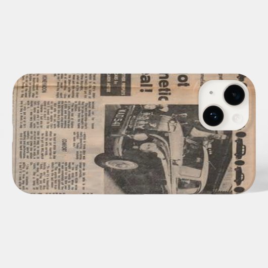 krant Apple Iphone Case Design (Achterkant (horizontaal))