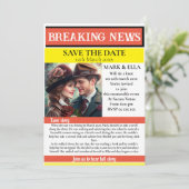 Krant bewaar de datum kaart (Staand voorkant)