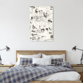  krant canvas afdruk (Insitu (Slaapkamer))