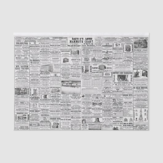  krant Catalog Advertisement Decoupage Tissuepapier (Voorkant)