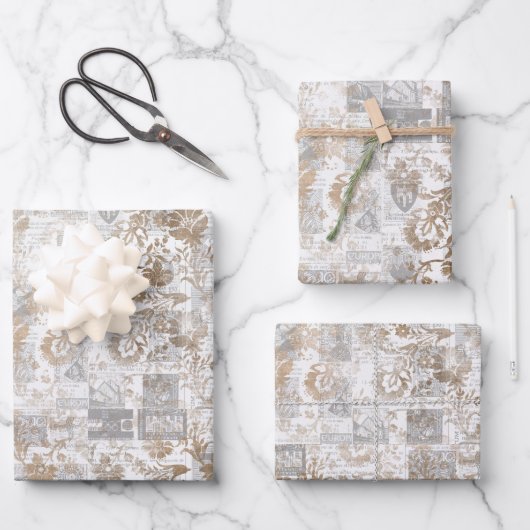  krant Collage Inpakpapier Vel (Voorkant)