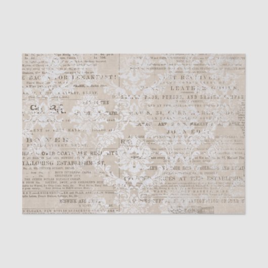  krant Collage Tissuepapier (Voorkant)