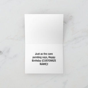 krant Egyptian Cave Humoureuze Funny Birthday Kaart