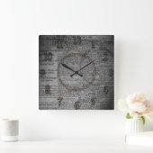 Krant en koffiegordel vierkante klok (Huis)