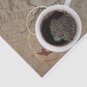  krant en ochtendkoffie tissuepapier (Detail)