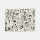 krant fleece deken (Voorkant (Horizontaal))