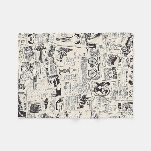  krant fleece deken (Voorkant (Horizontaal))