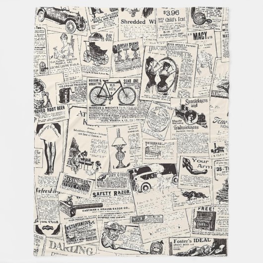 krant fleece deken (Voorkant)