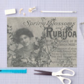  krant Floral Advertisement Tissuepapier (Craft)