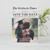  krant FunStyle Foto afstuderen Save The Date (Staand voorkant)