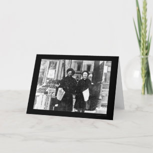 Krant Girls Hartford, CT 1909 Kaart