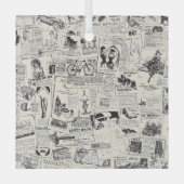  krant glas ornament (Voorkant)