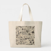  krant grote tote bag (Achterkant)