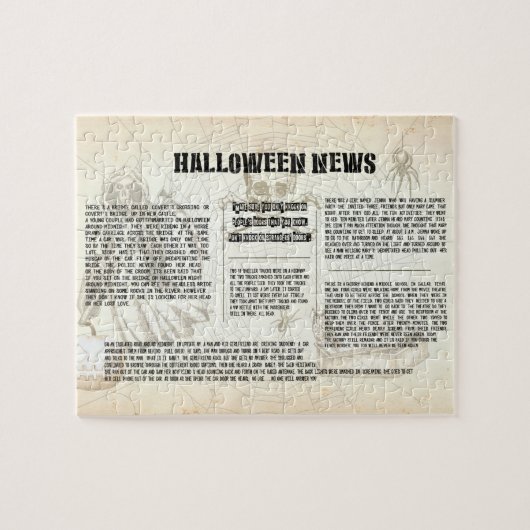 krant Halloween Legpuzzel (Horizontaal)