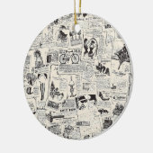  krant keramisch ornament (Links)