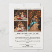 Krant Kerstnieuwsbrief Fotocollage Feestdagenkaart (Achterkant)