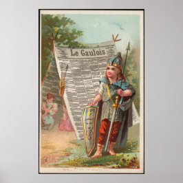  krant La Gaulois Renaissance Painting Newspaper Poster