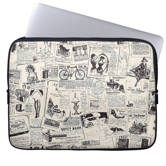  krant laptop sleeve (Voorkant)