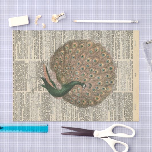 krant met fazant-ontkoppeling tissuepapier (Craft)