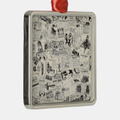  krant metalen ornament (Rechts)