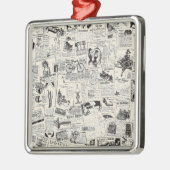  krant metalen ornament (Links)