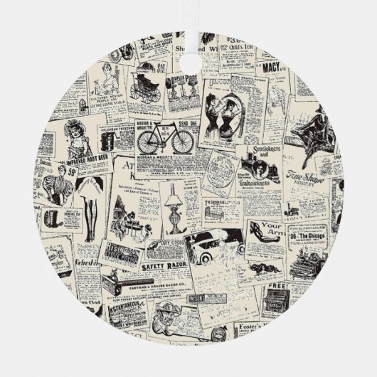  krant metalen ornament (Voorkant)